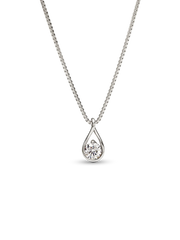 Pandora Infinite 14k White Gold Lab-grown Diamond Pendant Necklace