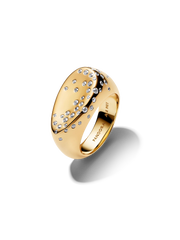 Stone-Set Oval Domed Signet Ring