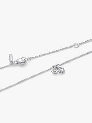 Pandora Talisman Sterling Silver Lab-Grown Diamond Evil Eye & Hamsa Hand Dangle Pendant Necklace