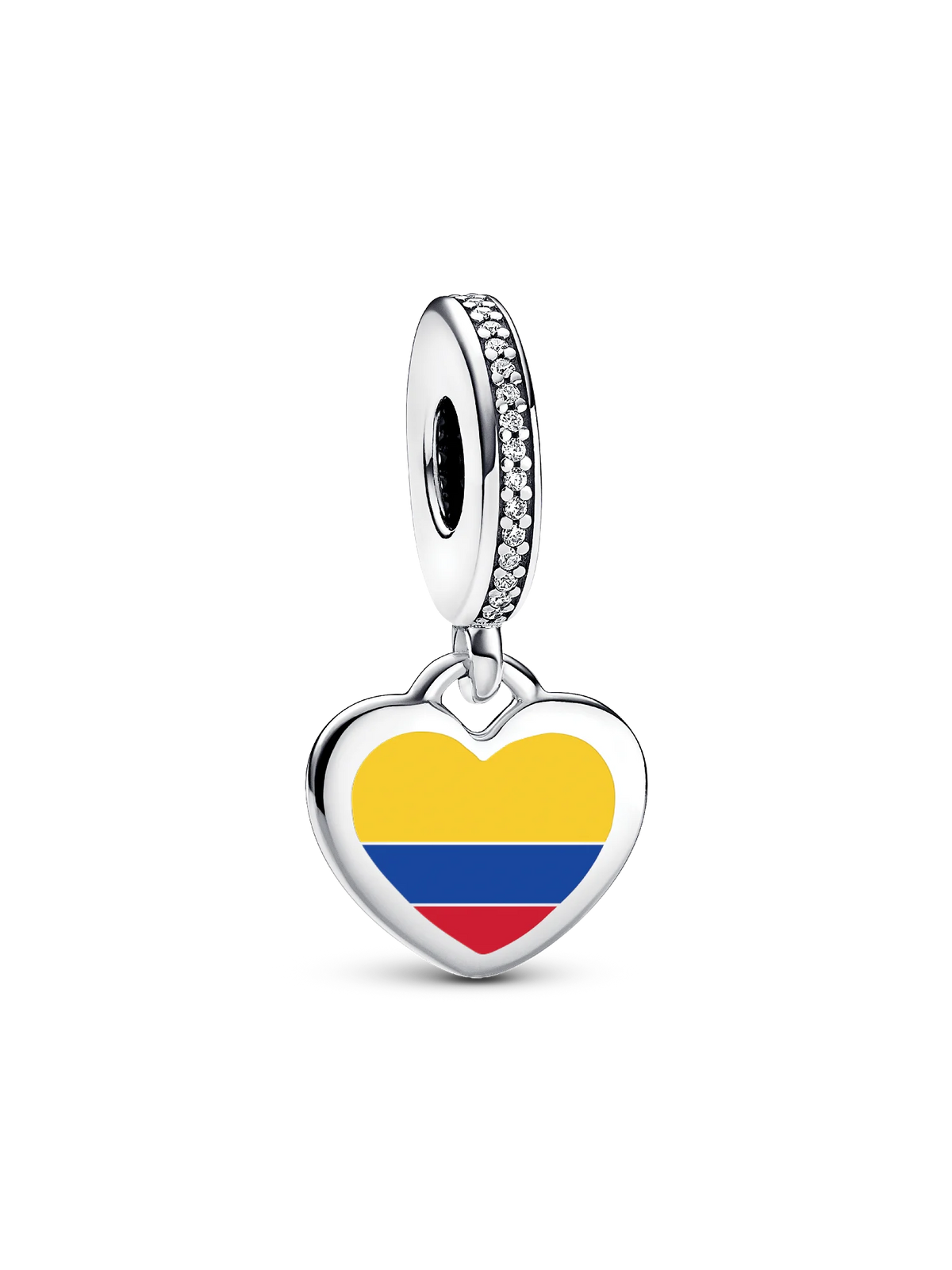 Colombia Flag Heart Charm