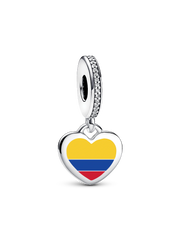 Colombia Flag Heart Charm