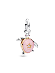 2026 Pink Sea Turtle Lab-grown Diamond Dangle Charm