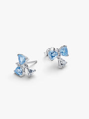 Bridgerton Blue Bow Stud Earrings