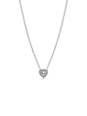 Pink Elevated Heart Necklace