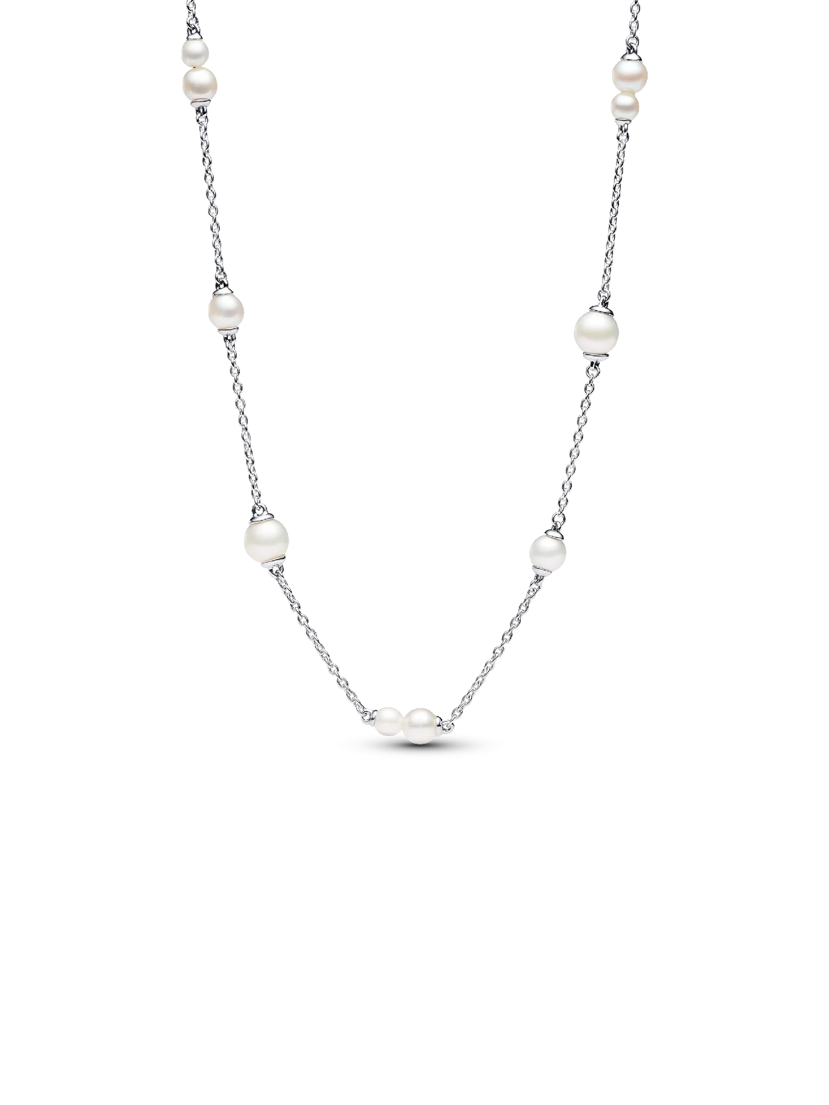 FINAL SALE - Treated Freshwater Cultured Pearl Station Chain Necklace