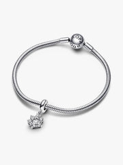 Sparkling Pet Paw Print Dangle Charm