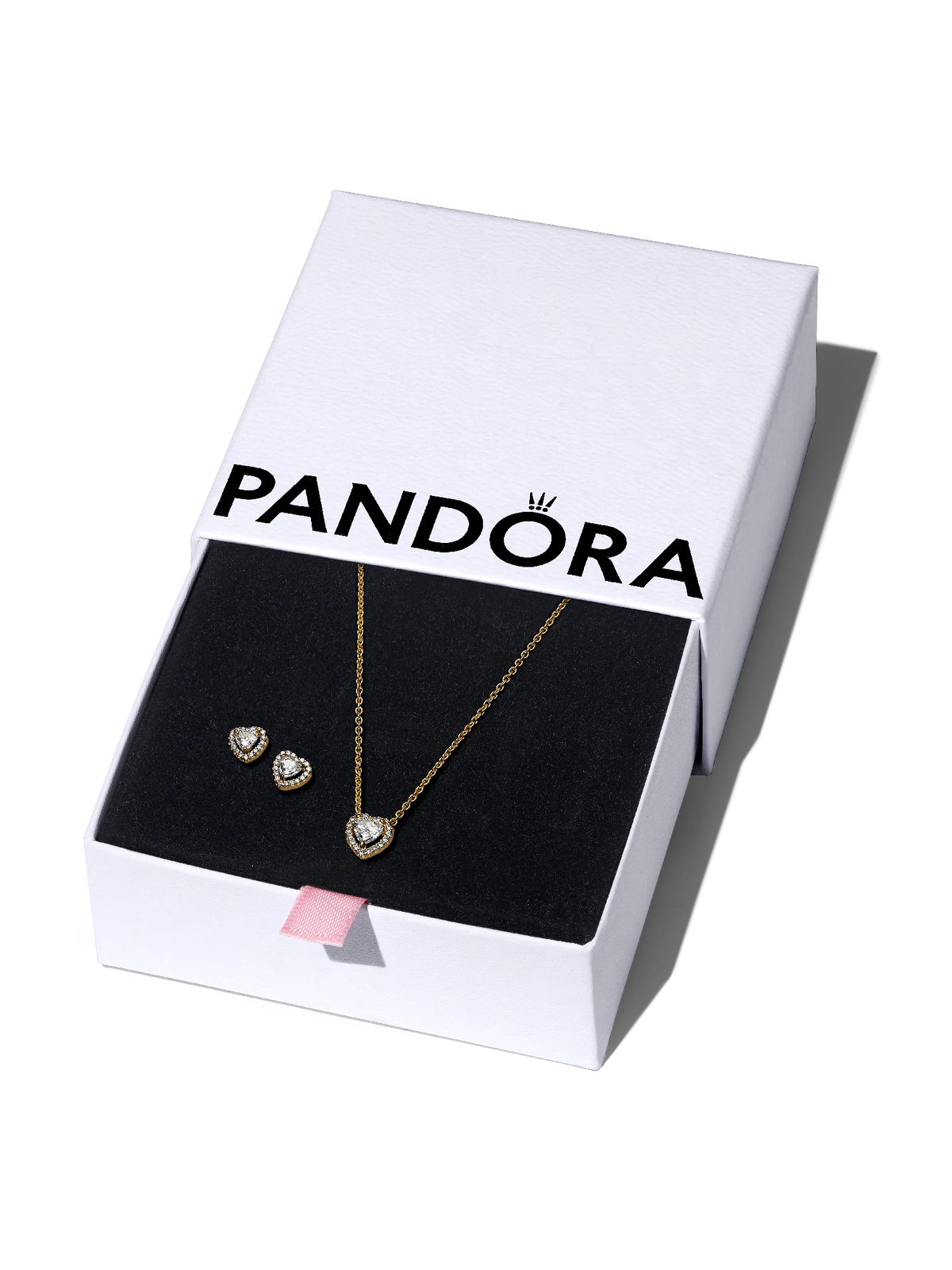 FINAL SALE - Golden Elevated Heart Jewelry Gift Set