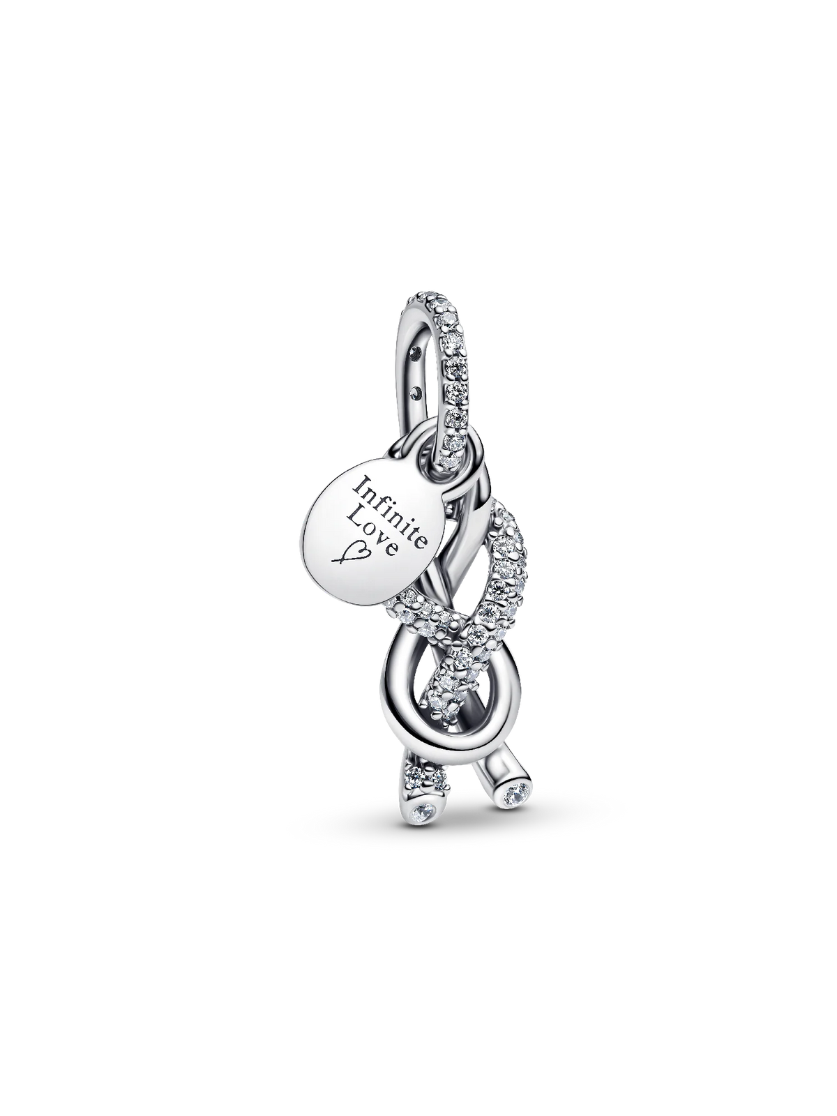 FINAL SALE - Pavé Infinity Knot Dangle Charm