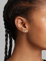 FINAL SALE - Pandora Infinite 14K White Gold Lab-grown Diamond Earrings