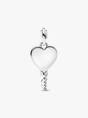Engravable Heart Key Pendant
