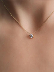 Pandora Era Bezel Lab-Grown Diamond Pendant Necklace