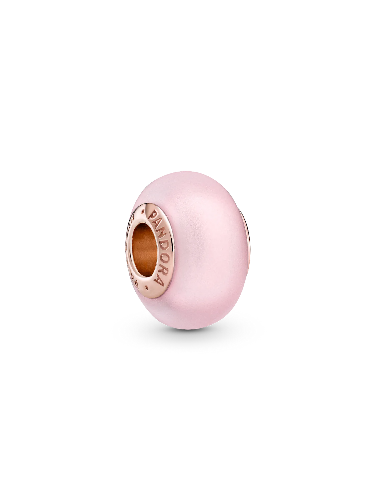 Matte Pink Murano Glass Charm
