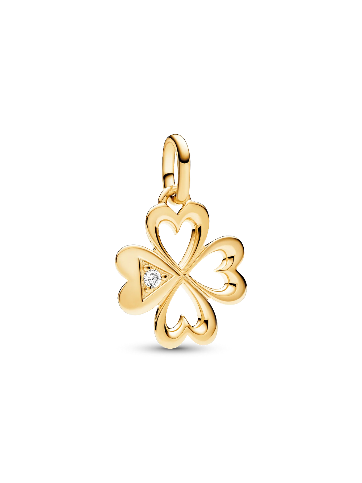 Pandora ME Heart Four-leaf Clover Medallion Charm