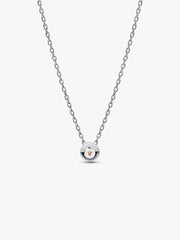 Pandora Era Bezel Sterling Silver Lab-grown Diamond Pendant Necklace