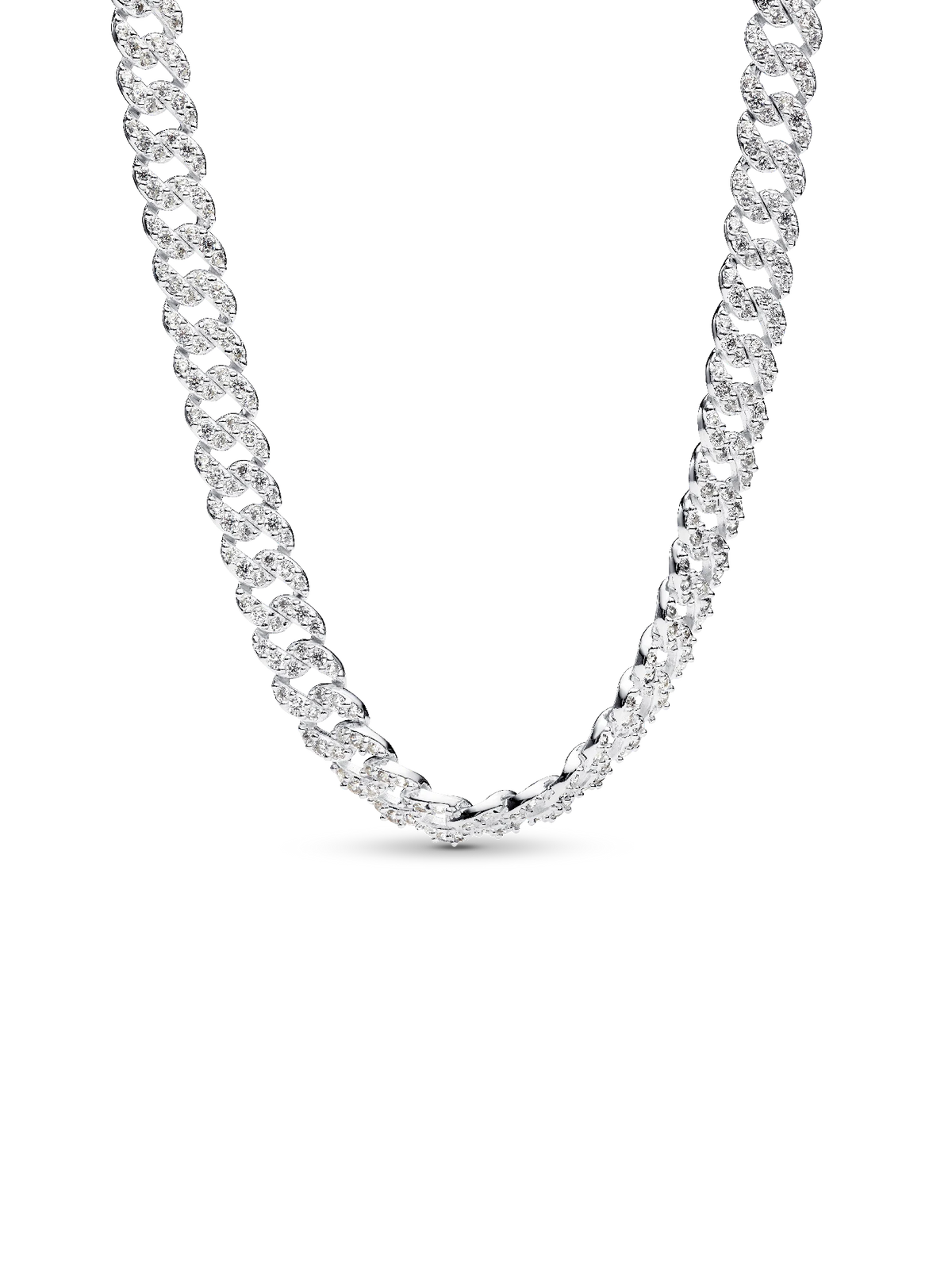 Pavé Cuban Chain Necklace