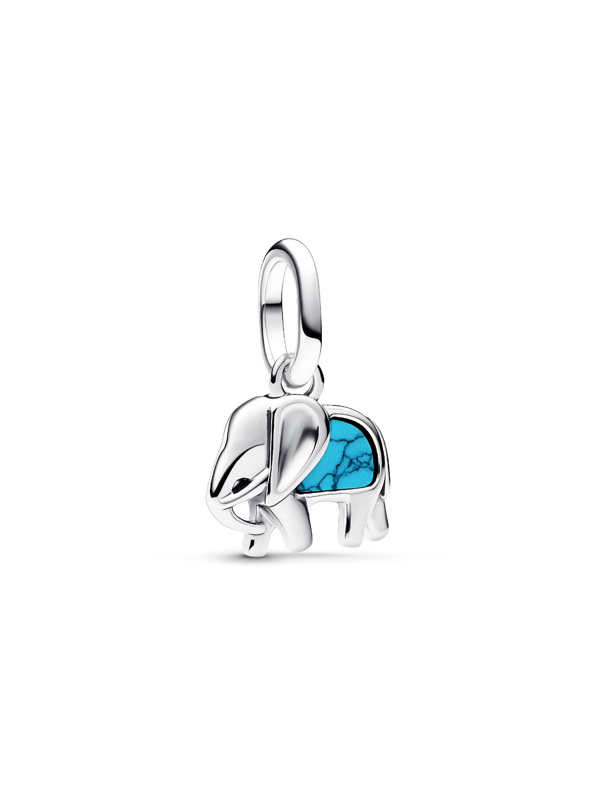Turquoise-colored Elephant Mini Dangle Charm