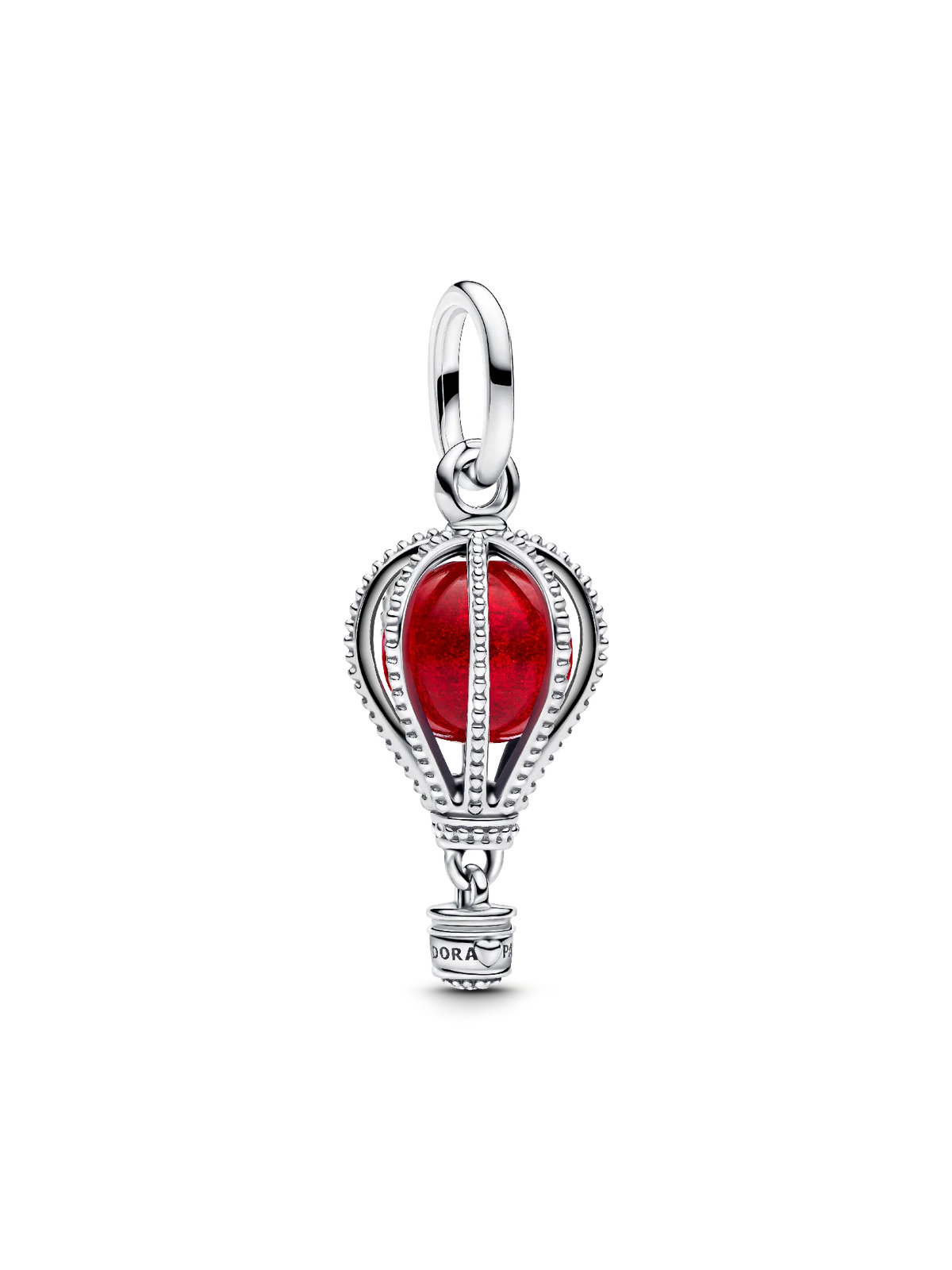 Hot Air Balloon Murano Glass Dangle Charm