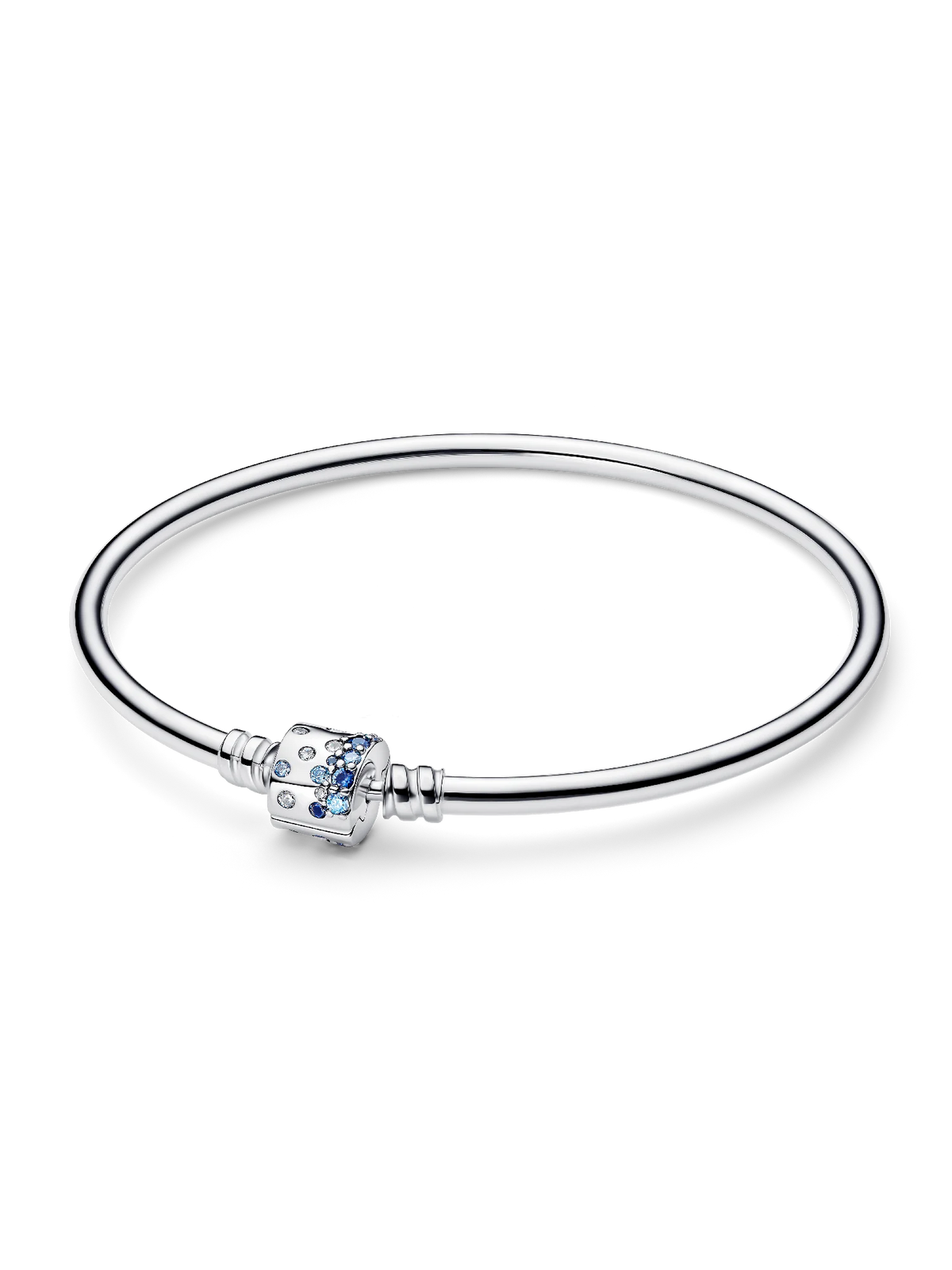 FINAL SALE - Sparkling Barrel Clasp Bangle