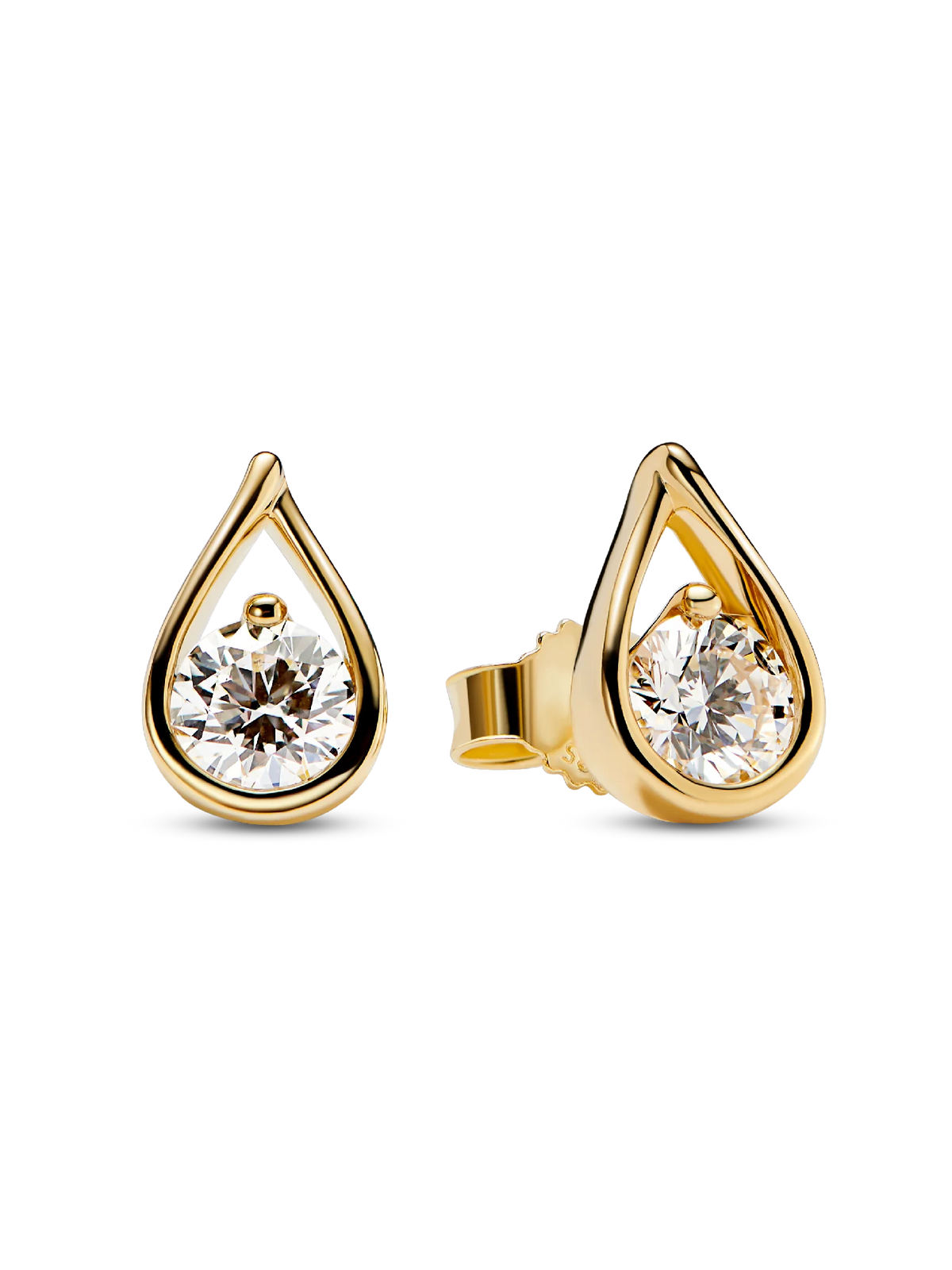 FINAL SALE - Pandora Infinite 14K White Gold Lab-grown Diamond Earrings