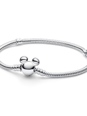 Disney Mickey Mouse Clasp Moments Snake Chain Bracelet