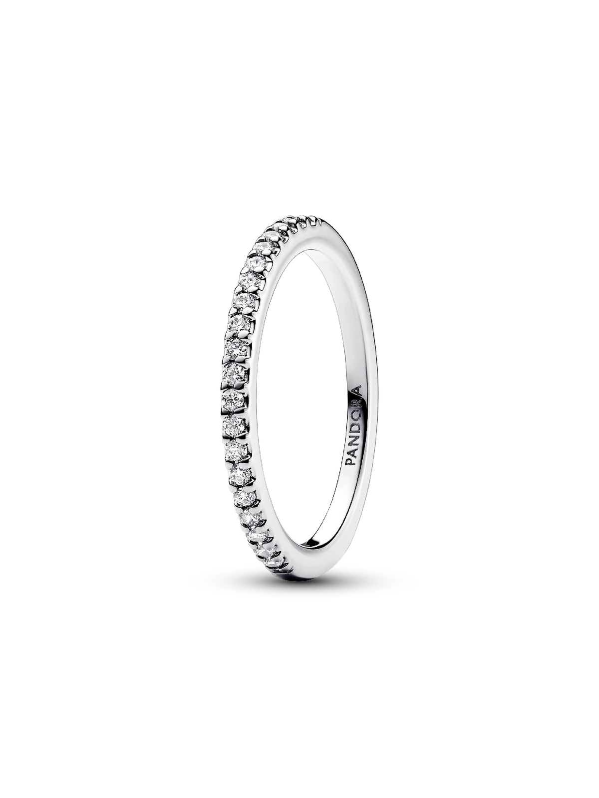 Sparkling Aquamarine Half-Eternity Band Ring