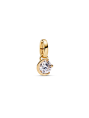 Pandora Talisman 14k Gold Lab-grown Diamond Moon Pendant