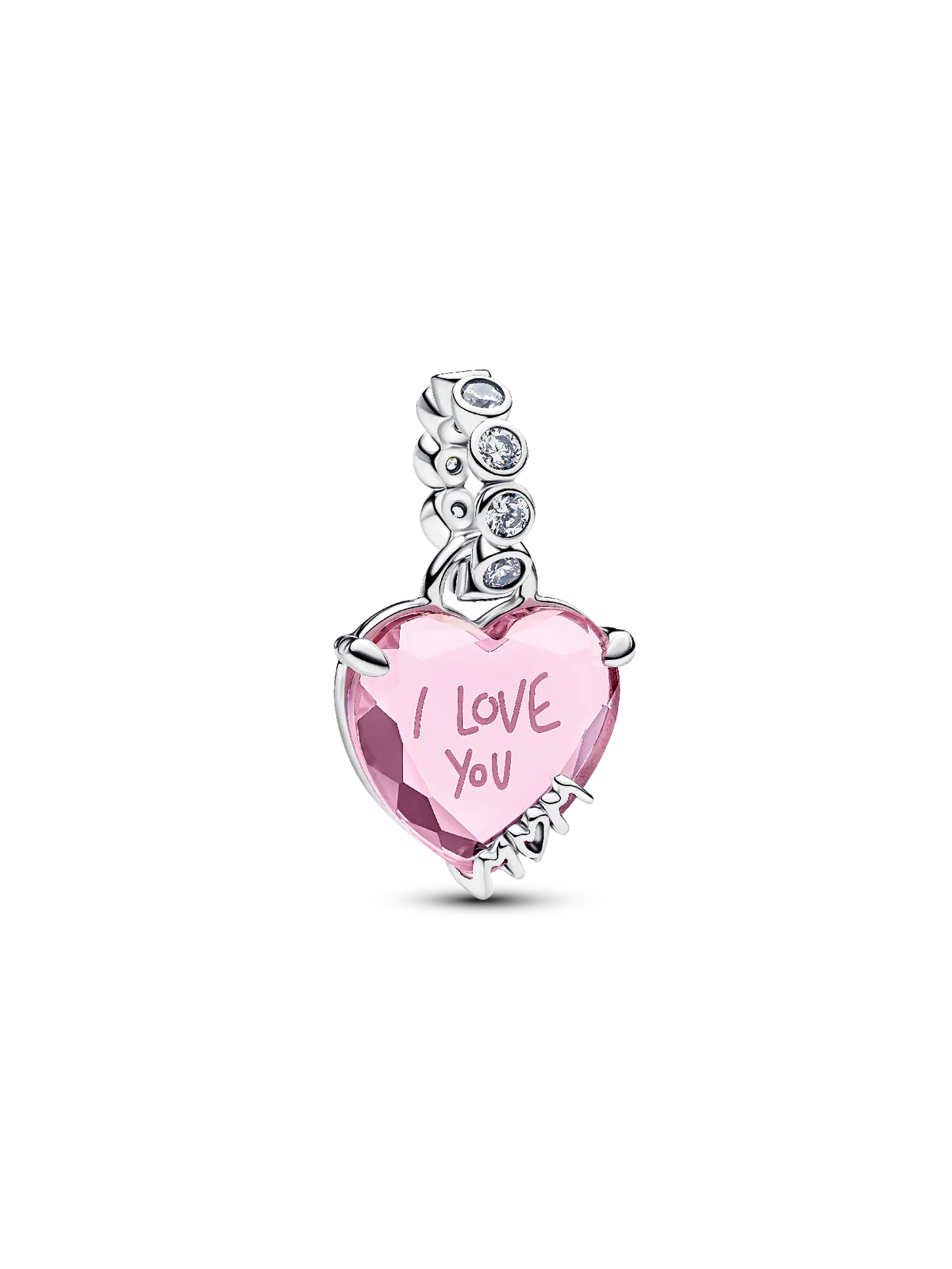 I Love You Mom Dangle Charm