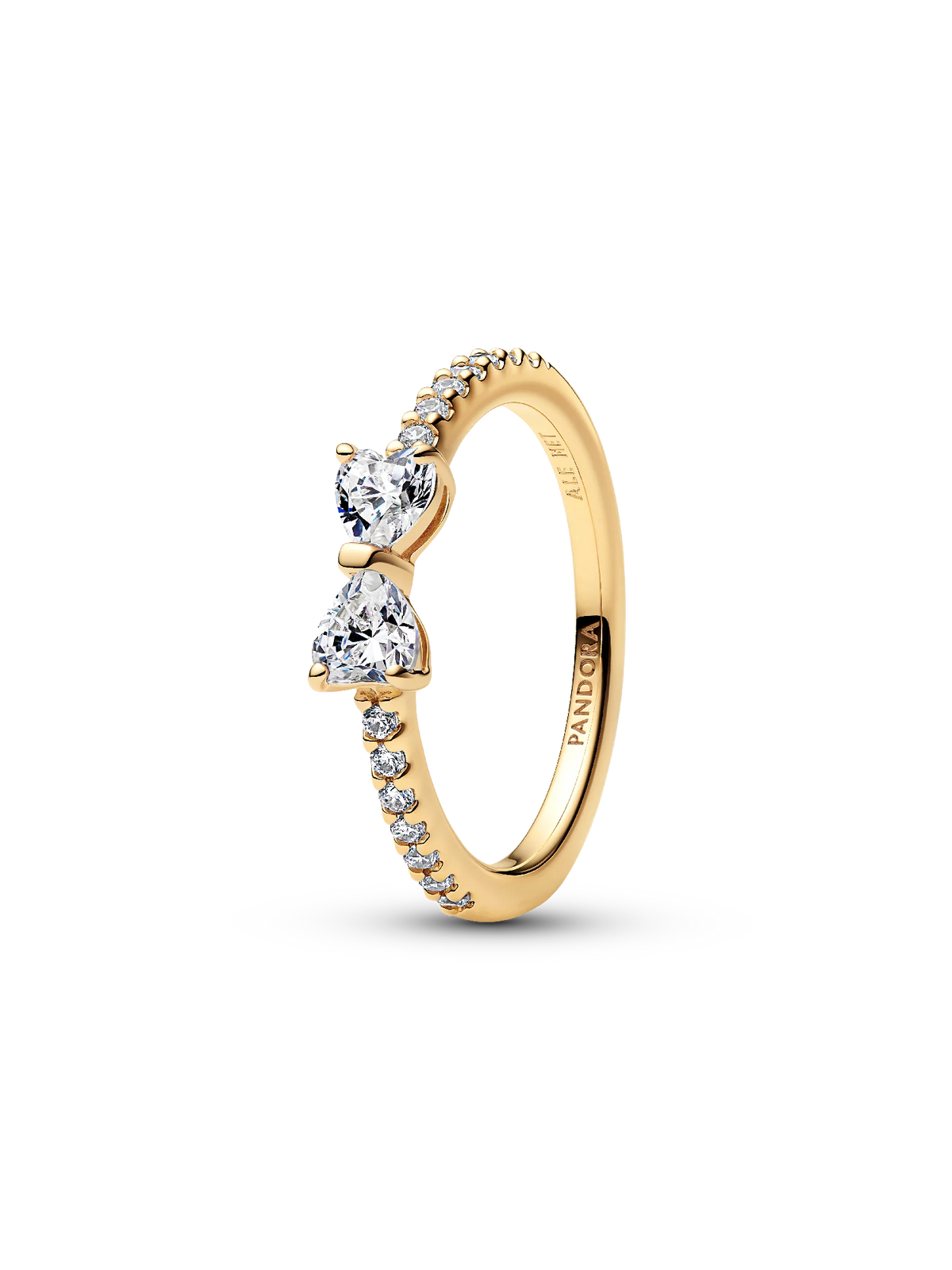 Sparkling Pink Bow Ring