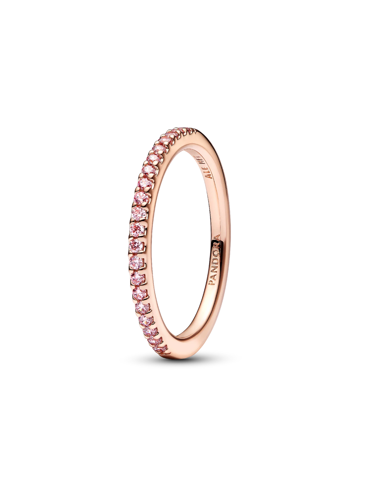 Sparkling Pink Band Ring