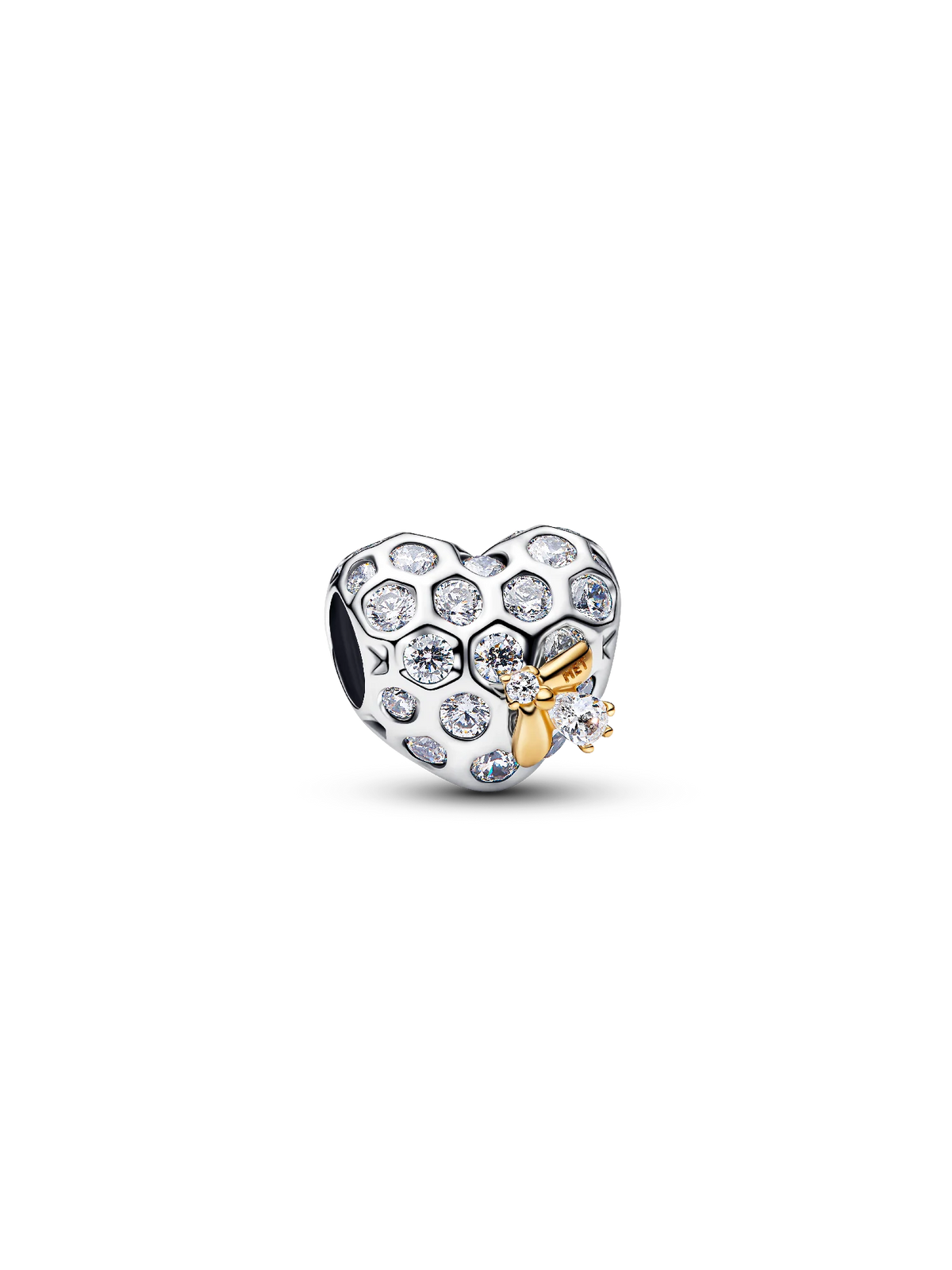 Bridgerton Honeycomb & Bee Heart Charm