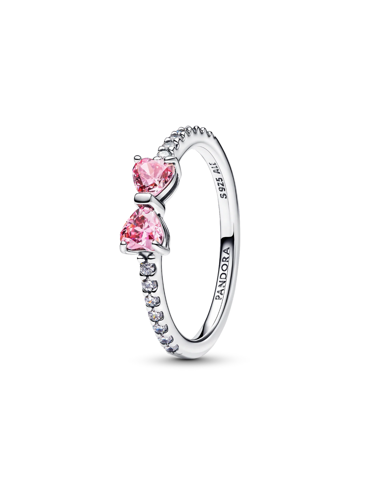 Sparkling Pink Bow Ring