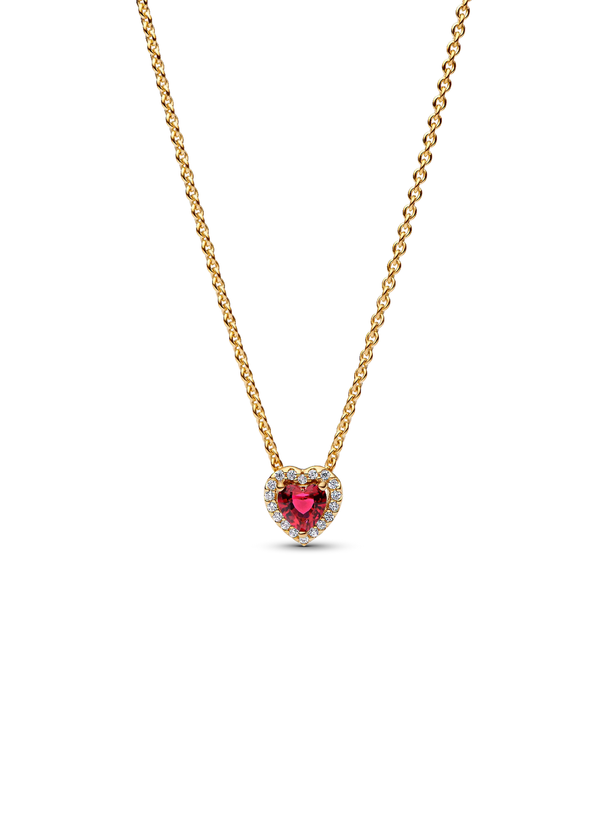 Sparkling Heart Collier Necklace