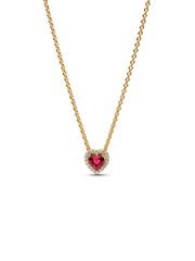 Sparkling Heart Collier Necklace
