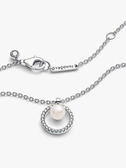 Treated Freshwater Cultured Pearl & Pavé Collier Necklace