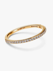 Pandora Era Lab-Grown Diamond Half Eternity Pavé Band Ring