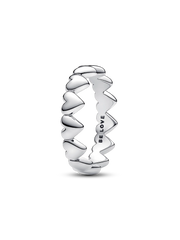 Row of Hearts Ring