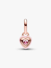 Pink Chakra Heart Mini Dangle Charm