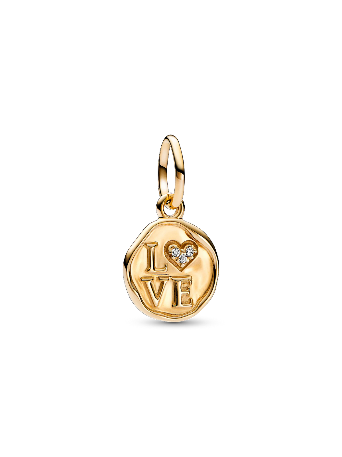 Sparkling Love Stamp Dangle Charm