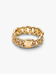Pavé Cuban Chain Ring