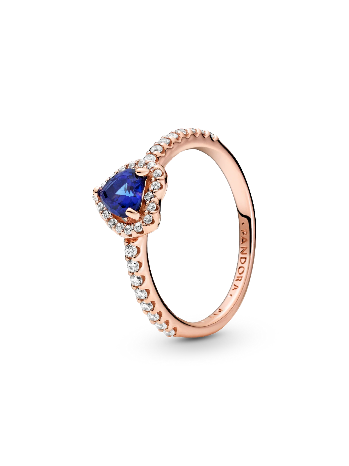 Sparkling Elevated Heart Ring