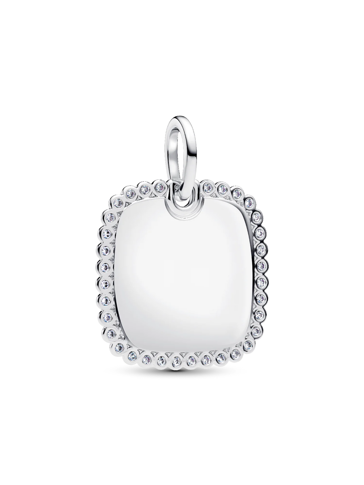 Engravable Square Tag Pendant