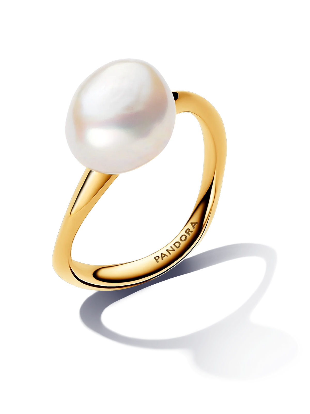 Baroque Treated Freshwater Cultured Pearl Ring