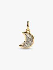 FINAL SALE - Sparkling Crescent Moon Dangle Charm
