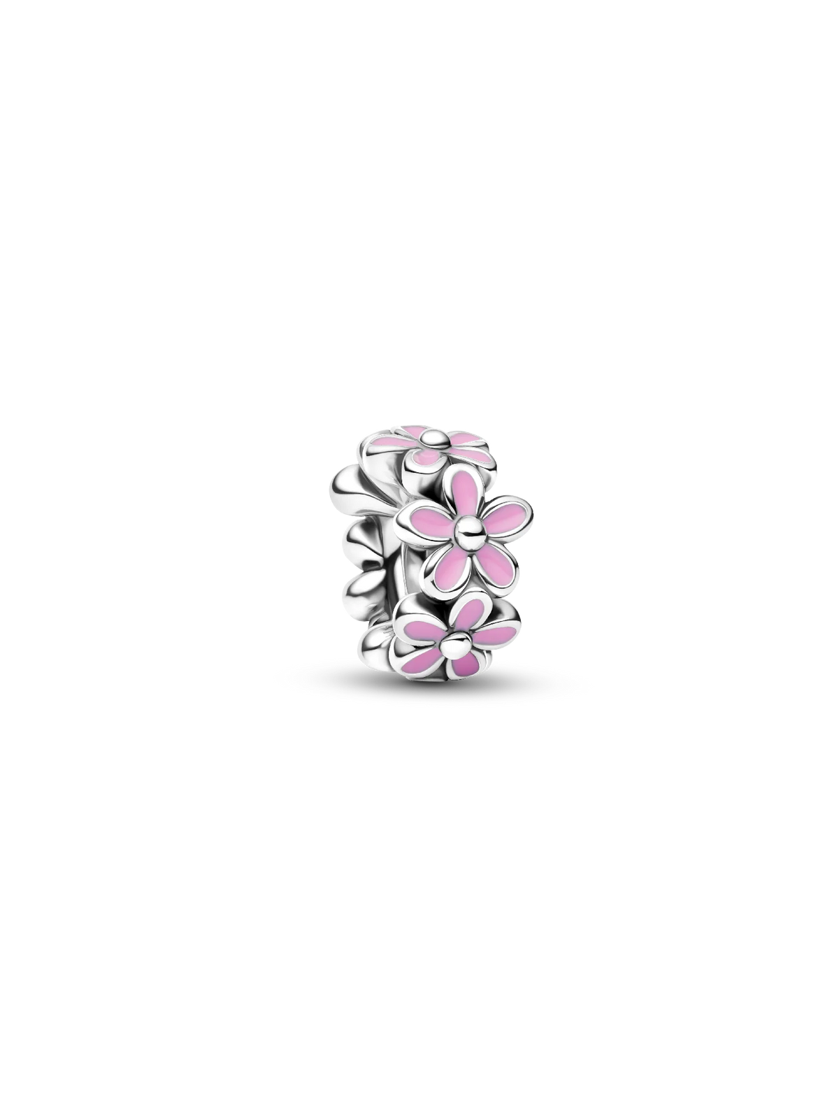 White Daisy Flower Spacer Charm