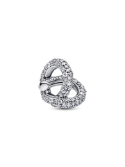 FINAL SALE - Pavé Infinity Knot Heart Charm