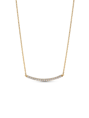 Pandora Era 14k Gold Lab-grown Diamond Pavé Bar Necklace
