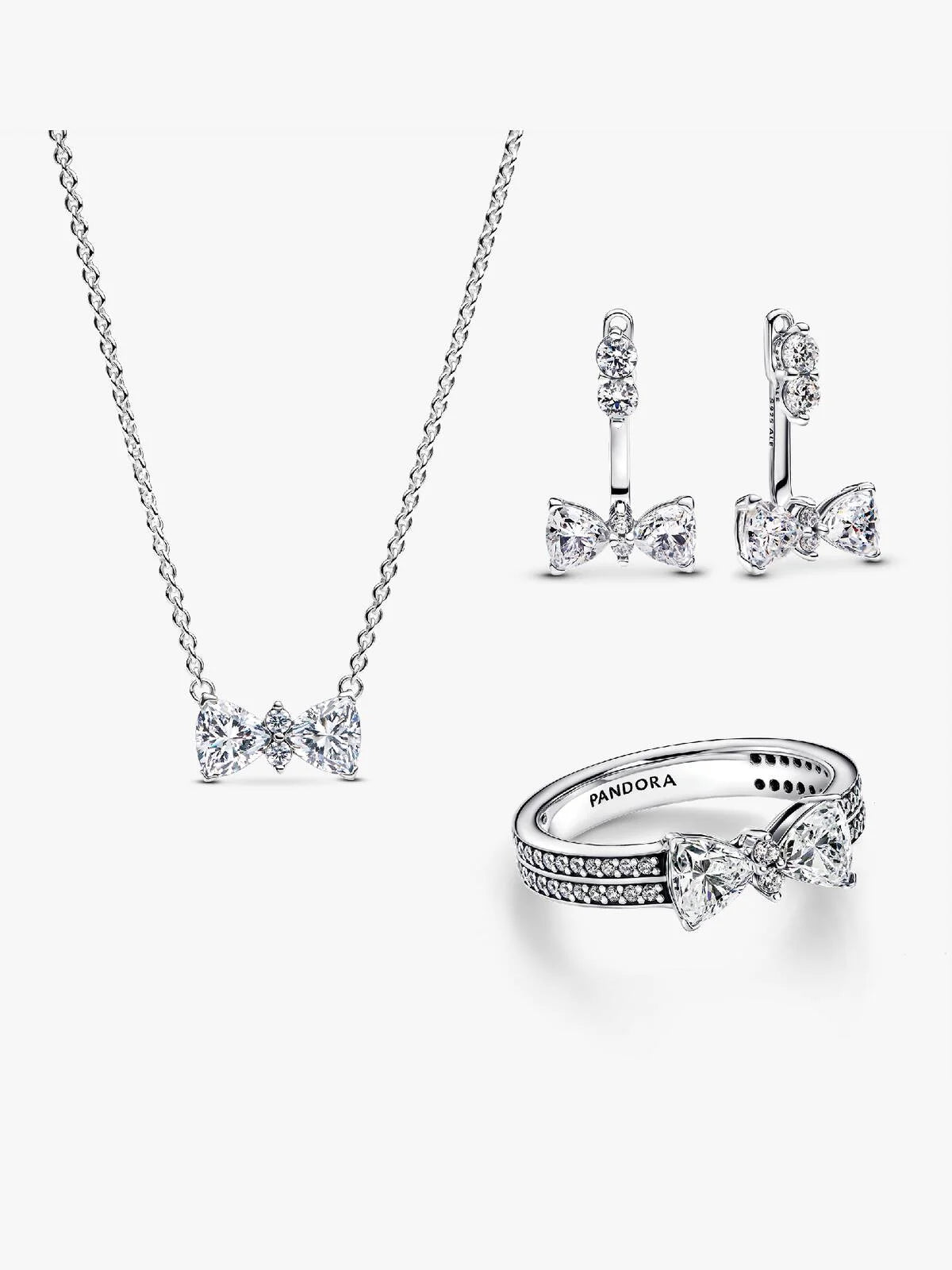 Sparkling Bow Jewelry Set