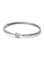 Pandora Infinite 14k White Gold Lab-grown Diamond Bangle