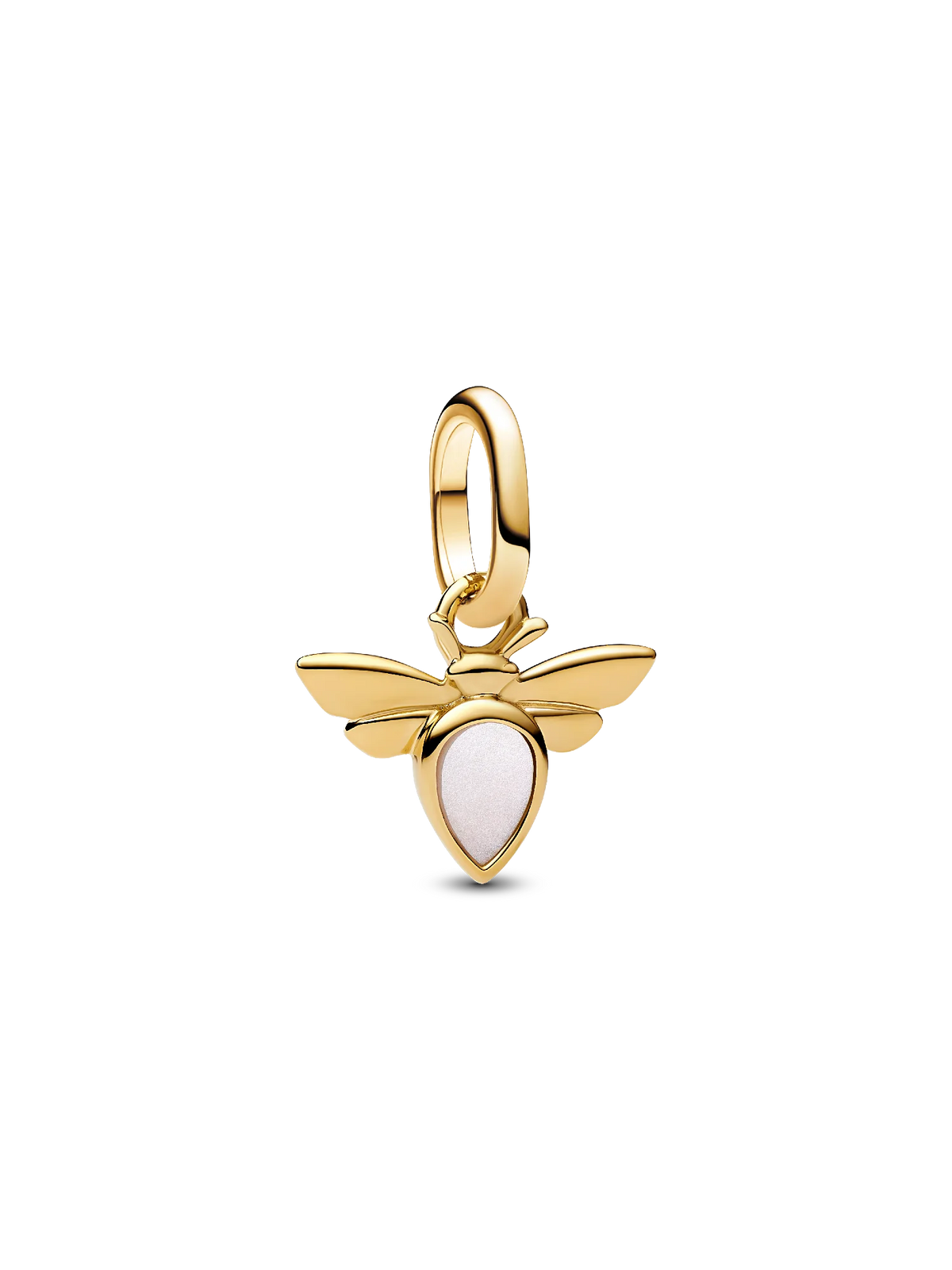 FINAL SALE - White Bee Mini Dangle Charm