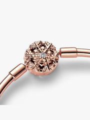 FINAL SALE - Pandora Moments Sparkling Snowflake Clasp Bangle